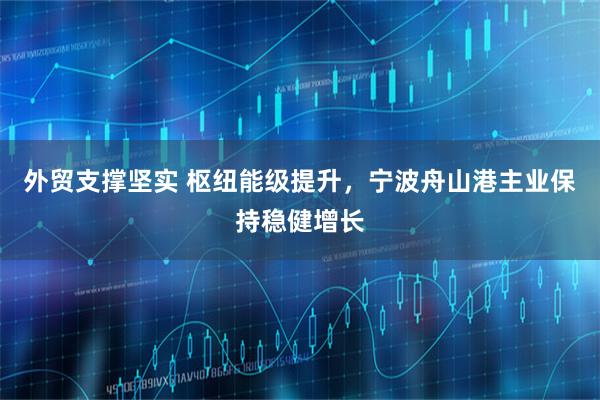 外贸支撑坚实 枢纽能级提升,宁波舟山港主业保持稳健增长
